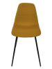 Rétro Chic 4-delige set: stoelen "Atome" okergeel - (B)44 x (H)86 x (D)54 cm