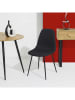 Rétro Chic 4-delige set: stoelen "Atome" zwart - (B)44 x (H)86 x (D)54 cm