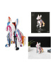 Rétro Chic Decoratief figuur "Bulldog" meerkleurig/wit - (H)20 cm