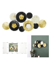 Rétro Chic Wanddekoration in Schwarz/ Gold - (B)80 x (H)36 cm