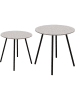 Rétro Chic Stoliki (2 szt.) w kolorze szaro-czarnym