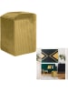 Rétro Chic Pouf "Giulia" in Senf - (H)35 x Ø 35 cm