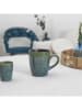 THE HOME DECO FACTORY 2-delige set: koppen "Elia" groen/zwart - 300 ml