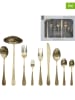 every ware 39tlg. Gebürstetes Edelstahl-Besteckset in Gold