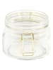 COOK CONCEPT 2-delige set: voorraadglazen wit/goudkleurig - Ø 11,5 cm