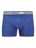 JACK & JONES Junior 3-delige set: boxershorts "Christian" grijs/blauw/zwart