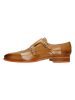 MELVIN & HAMILTON Leren monkstraps "Lance 1" lichtbruin