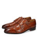 MELVIN & HAMILTON Leren monkstraps "Lance 1" lichtbruin