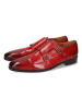 MELVIN & HAMILTON Leder-Monkstraps "Lance 1" in Rot