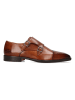 MELVIN & HAMILTON Leren monkstraps "Stefano 2" lichtbruin