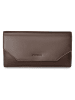 Puccini Leder-Geldbörse "Vulcano" in Braun - (B)19 x (H)10 x (T)3 cm 