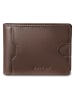 Puccini Skórzany portfel "Vulcano" w kolorze brązowym - 11 x 8 x 1,5 cm