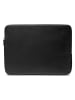 Puccini Skórzana torba "Vulcano" w kolorze czarnym na laptopa - 36 x 24 x 1,5 cm