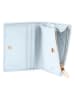 Puccini Leder-Geldbörse "Zen" in Hellblau - (B)11,5 x (H)8,5 x (T)2 cm 