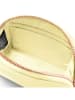 Puccini Leder-Kosmetiktasche "Zen" in Gelb - (B)13,5 x (H)8,5 x (T)5,5 cm 