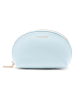 Puccini Skórzana kosmetyczka "Zen" w kolorze błękitnym - 13,5 x 8,5 x 5,5 cm