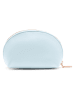 Puccini Skórzana kosmetyczka "Zen" w kolorze błękitnym - 13,5 x 8,5 x 5,5 cm