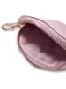 Puccini Skórzany brelok "Zen" w kolorze różowym z dwoma saszetkami - 10 x 8 x 2 cm