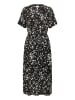 Kaffe Kleid in Schwarz/ Weiß
