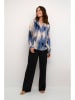 Kaffe Blouse blauw/beige