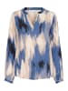 Kaffe Blouse blauw/beige