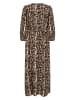 Kaffe Kleid in Beige/ Schwarz/ Braun