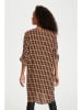 Kaffe Jurk bruin/zwart