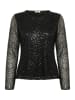 Soaked in Luxury Paillettenbluse in Schwarz
