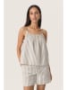 Soaked in Luxury Blusentop "Anvitte" in Beige/ Grau