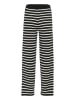 SAINT TROPEZ Hose in Schwarz/ Weiß