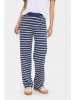 SAINT TROPEZ Spodnie w kolorze niebiesko-białym