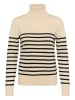SAINT TROPEZ Rollkragenpullover in Beige
