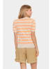 SAINT TROPEZ Pullover in Beige/ Orange