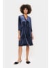 SAINT TROPEZ Samtkleid in Dunkelblau