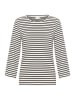 Kaffe Longsleeve "Liddy" in Schwarz/ Weiß