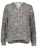 Kaffe Blouse zwart/crème