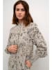 Kaffe Kleid in Hellgrau/ Creme