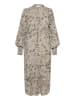 Kaffe Kleid in Hellgrau/ Creme