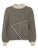 Kaffe Pullover in Schwarz/ Beige