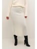 Kaffe Strickrock in Creme