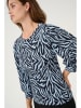 Kaffe Longsleeve "Lvanna" in Hellblau/ Schwarz
