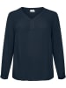 KAFFE curve Bluse "Ami" in Dunkelblau