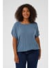 KAFFE curve Bluzka w kolorze niebieskim