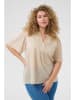 KAFFE curve Bluzka w kolorze beżowym