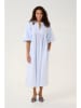 CULTURE Kleid in Hellblau/ Weiß