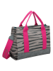 Fritzi aus Preußen Shopper in Grau/ Pink - (B)40 x (H)29,5 x (T)14 cm
