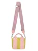 Fritzi aus Preußen Henkeltasche in Gelb/ Rosa - (B)20 x (H)15,5 x (T)7 cm