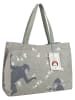 Fritzi aus Preußen Shopper "Kahlo" in Grau - (B)27 x (H)14 x (T)8 cm