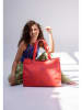 Fritzi aus Preußen Shopper "Kahlo" in Rot - (B)27 x (H)14 x (T)8 cm