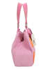 Fritzi aus Preußen Shopper "Frida Kahlo" in Rosa/ Orange - (B)42 x (H)29 x (T)15 cm